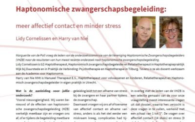 Onderzoek effecten HZB: Meer affectief contact en minder stress
